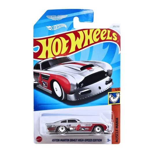 Hot Wheels Aston Martin DB4GT High Speed Edition Muscle Mania Ages 3 and Up by Small CLAP (Grey)