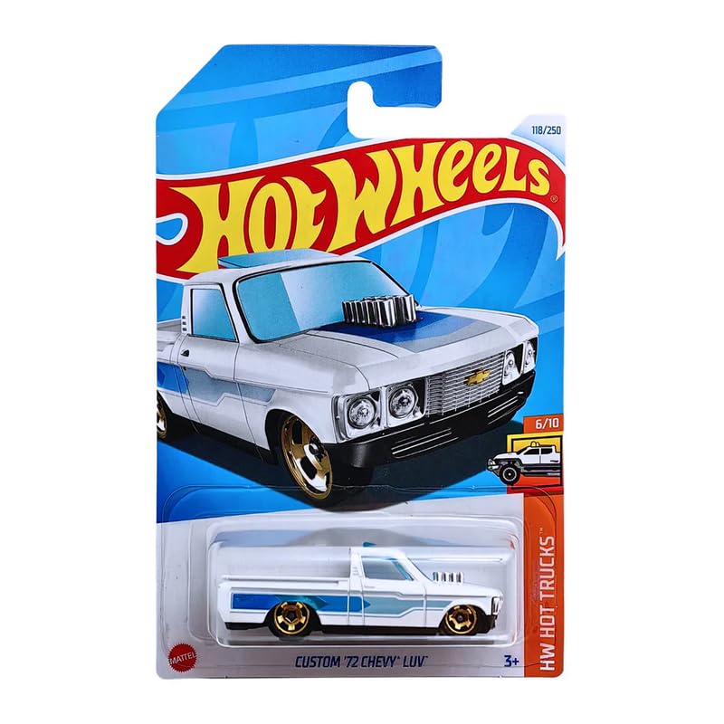 Hot Wheels Custom 72 Chevy Luv HW Hot Trucks for Ages 3 and Up (White)