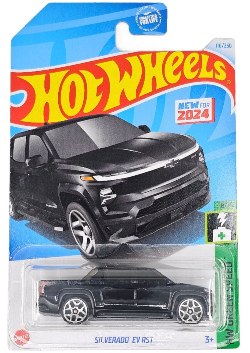 Hot Wheels Silverado EV RST HW Green Speed Ages 3