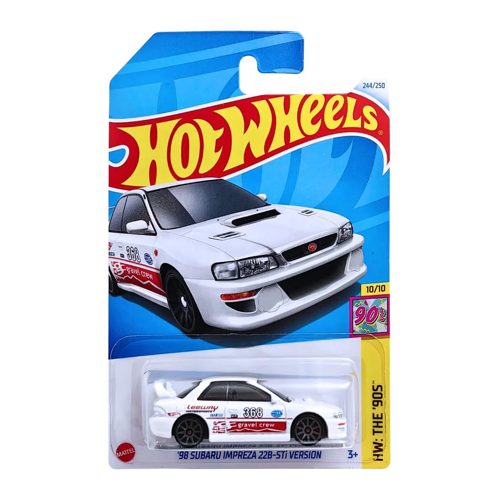 Hot Wheels 1:64 Scale 98 Subaru Impreza 22B Sti Version HW The 90S for Ages 3