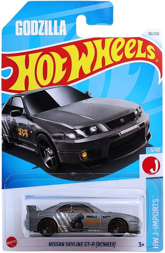 Hot Wheels Nissan Skyline GT-R BCNR33 HW J Imports for Ages 3 and Up (Grey)