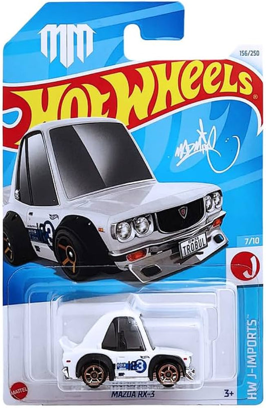 Hot Wheels Mazda RX-3 HW J Imports for Ages 3 and Up (White)