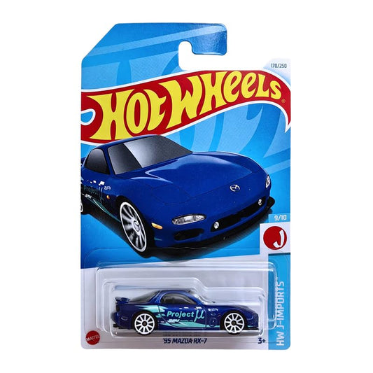 Hot Wheels 95 Mazda RX 7 HW J Imports Ages 3 and Up by Small CLAP (Blue)