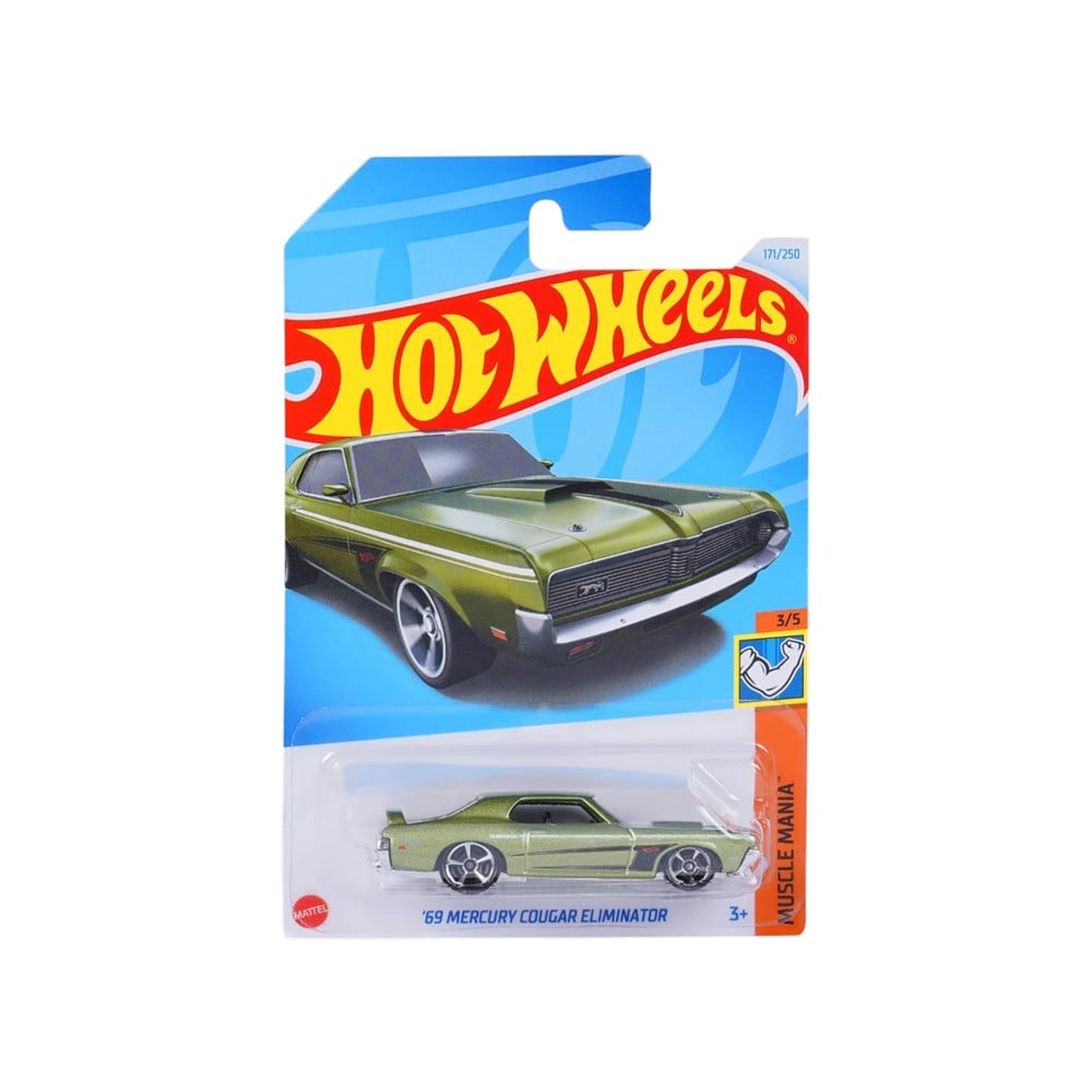 Hot Wheels 69 Mercury Cougar Eliminator Muscle Mania Ages 3